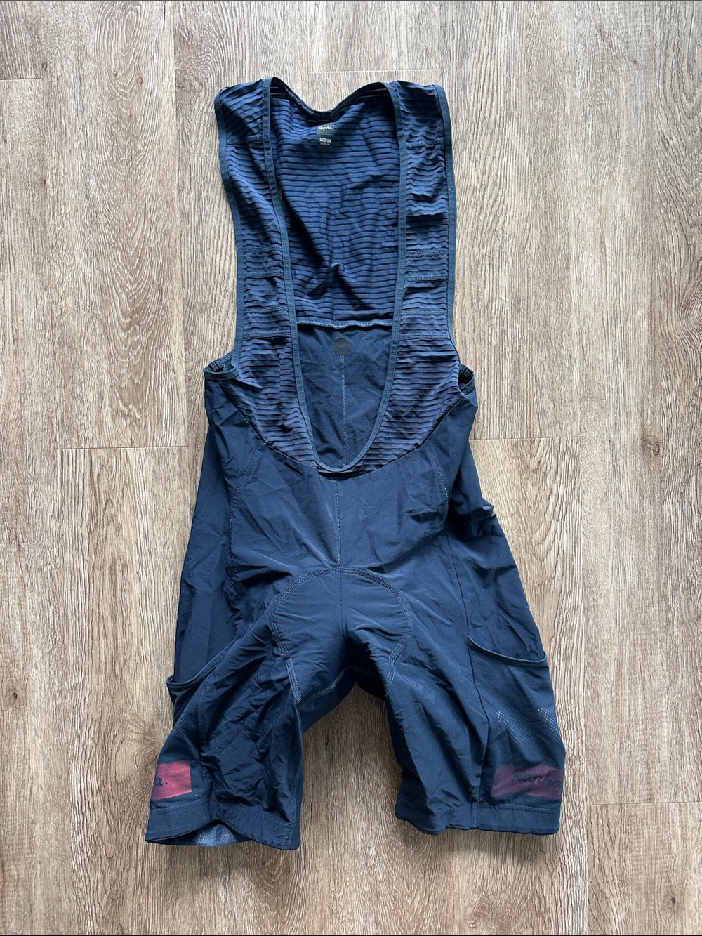 Rapha Brevet Lightweight Cargo Cycling Bib Shorts Navy Medium Athletic